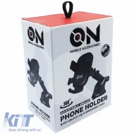 Mobile Holder suitable for Dashboard with Hooks and Adjustable Angle on Mobile Accessories Black 1 Piece-image-6315341