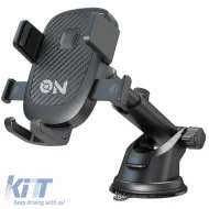 image-61-Mobile Holder suitable for Dashboard with Hooks and Adjustable Angle on Mobile Accessories Black 1 Piece