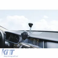 Mobile Holder suitable for Windscreen with Suction Cup and Flexible Arm on Mobile Accessories Black 1 Piece-image-6316351