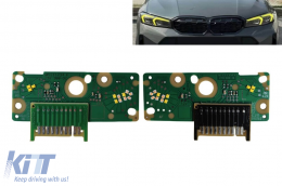 Module board set 63115A4F771/772(Y) with yellow DRL lights and turn signal in Low Version headlight suitable for BMW 3 G20, G21 2023-2025 - ABBMXC6011210