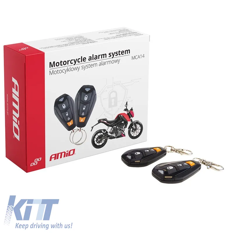 Motorcycle Alarm MCA14 with 2 Remote Controls Amio MCA14