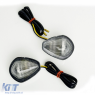 Motorcycle clear glass LED surface-mounted indicators for Honda CBF125 125R 250R with E-mark - ODLH6025451