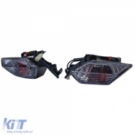 Motorcycle Front Turn Signal Indicator Set Smoke for Kawasaki ZX-10R 08-10