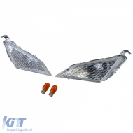 Motorcycle Front Turn Signal Pair White for Yamaha Majesty 250 2000-2003 - ODSH6025572