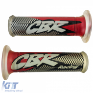 Motorcycle Grip Set Handlebar Grips CBR Red for Honda CBR 125 600 900 1000 1100 - ODCAH6025689