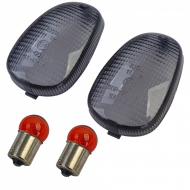 Motorcycle Indicator Lens Indicator Lenses Black Tinted for Triumph Daytona 600 - ODSKMO1014