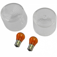 Motorcycle Indicator Lens White for Honda CB 100 200 250 350 400 550 750 ST70 SL125 XL - ODLHMO2120