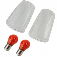 Motorcycle Indicator Lenses Indicator Pair White for Yamaha FZR FZ XJR XJ TDM 600 - 1300 - ODSYMO0365