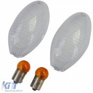 Motorcycle Indicator Lenses White Pair for Ducati Monster / Victory - ODSAR6025473