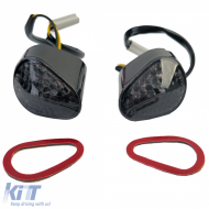 Motorcycle LED Fairing Indicators Smoke for Yamaha R1 2008-2009 with E-Mark - ODLY6025580