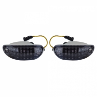 Motorcycle LED Front Indicators Black Smoke for Suzuki GSX R 1000 Year 2005-2018 - ODLSMO1279