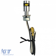 Motorcycle LED license plate light illumination mini chrome aluminum universal-image-6258523