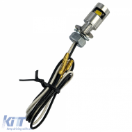 Motorcycle LED license plate light illumination mini chrome aluminum universal-image-6258524