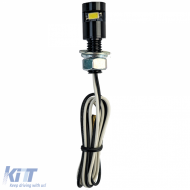 Motorcycle LED License Plate Light Mini Black Aluminum Universal-image-6258696