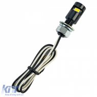 Motorcycle LED License Plate Light Mini Black Aluminum Universal-image-6258697