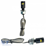 Motorcycle LED License Plate Light Mini Black Aluminum Universal-image-6258699