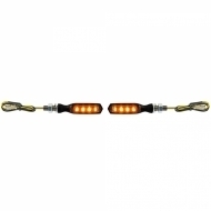 image-20-Motorcycle LED Mini Indicator AMP Black Smoked Glass Universal with E-Mark
