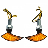 Motorcycle LED Mini Indicator Blade Custom Mini Indicator Black with E-Mark