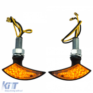 Motorcycle LED Mini Indicator Blade Custom Mini Indicator Black with E-Mark