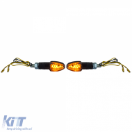 image-45-Motorcycle LED Mini Turn Signal LIZZARD Black Smoked Glass Mini Indicator + E-Mark
