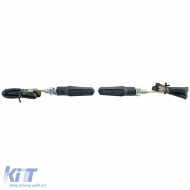 Motorcycle LED Mini Turn Signals and Position Light Shark Black Smoke with E-Mark-image-6258861