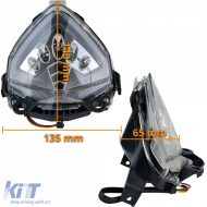 Motorcycle LED Tail Light Clear for Honda CB 500 X / F CBR 500 R from 2013-image-6258421
