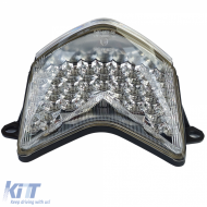 Motorcycle LED Tail Light Clear Glass Chrome for Kawasaki Ninja ZX-10R 06-07 - ODTLK6025445