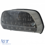 Motorcycle LED Tail Light Clear Glass Smoke for Kawasaki EN 500 EN500 ZR 550 ZR550 - ODTLK6025601