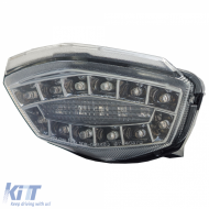 Motorcycle LED Tail Light Clear Lens Chrome for Kawasaki Ninja 250R EX250 08-11 - ODTLK6025481