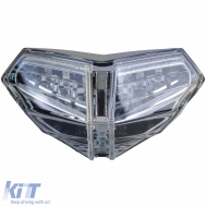 Motorcycle LED Tail Light Clear Lens Chrome for Ducati 848 850 1098 1198 - ODTLF6025600