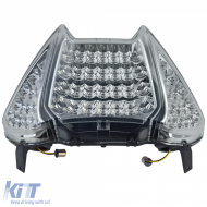 Motorcycle LED tail light indicators clear lens for YAMAHA TMAX T-Max 500 2008-2011 - ODTLR6021773