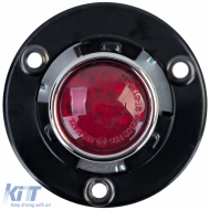 Motorcycle LED tail light LUCAS lamp small classic black with E-mark-image-6258469