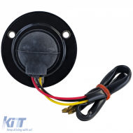 Motorcycle LED tail light LUCAS lamp small classic black with E-mark-image-6258470