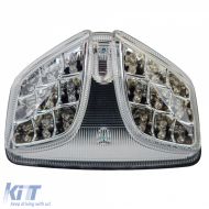 Motorcycle LED tail light rear light chrome clear lens for Suzuki GSX-R 600/750/1000 - ODTLS6027129