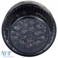 Motorcycle LED Taillight Button Universal Custom Black Tinted with E-Mark - ODTLH6025499