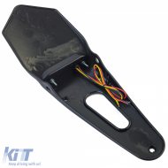 Motorcycle LED taillight license plate holder for Enduro Cross Sumo E-mark-image-6258607