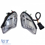 Motorcycle LED taillight + turn signal rear lights pair clear lens for Benelli TNT 1130 - ODTLF6025449