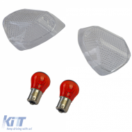 Motorcycle Rear Turn Signal Lenses Clear for Kawasaki ZZR400 93-03 ZZR600 93-08 - ODSK6025617