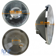Motorcycle replacement headlight reflector 7