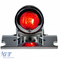 Motorcycle taillight Sparto chrome universal for chopper old school Harley retro - ODTLK6025695