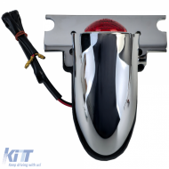 Motorcycle taillight Sparto chrome universal for chopper old school Harley retro-image-6258857
