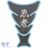 Motorcycle Tank Pad Scratch Protector Ninja Carbon Look Keiti TKW-503CB for Kawasaki - ODCAK6025678