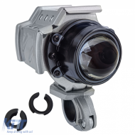 Motorcycle Universal H1 Projector Auxiliary Headlight Driving Light Right