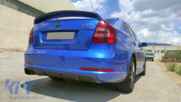 Motordrome Design diffuser suitable for rear bumper of Skoda Octavia Mk2 2004-2009