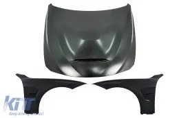 image-32-Motorhaube für BMW 3er F30 F31 11-19 Kotflügel vorne Schwarz M3 GTS Look