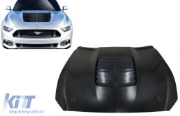 Motorháztető szellőzőnyílásokkal Ford Mustang Mk6 VI hatodik generációs (2015-2017) modellekhez, GT 500 Dizájn-image-6077518