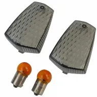image-25-Motorrad Blinker Linsen, Paar rauchig, geeignet für Yamaha FZR FZ XJR XJ TDM 600-1300