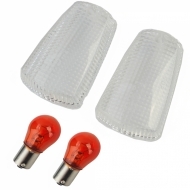 image-36-Motorrad Blinkerlinsen Blinker-Paar Weiß geeignet für Yamaha FZR FZ XJR XJ TDM 600 - 1300