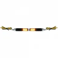 image-78-Motorrad LED Mini-Blinker Bolzen Schwarz Tönung Universal mit E-Mark