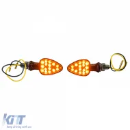 image-2-Motorrad LED Mini-Blinker, individuell, eleganter Carbon-Stil mit E-Mark